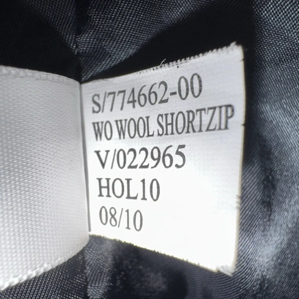 BANANA REPUBLIC MENS MEDIUM WOOL BLEND JACKET COAT BLACK FULL  ZIP